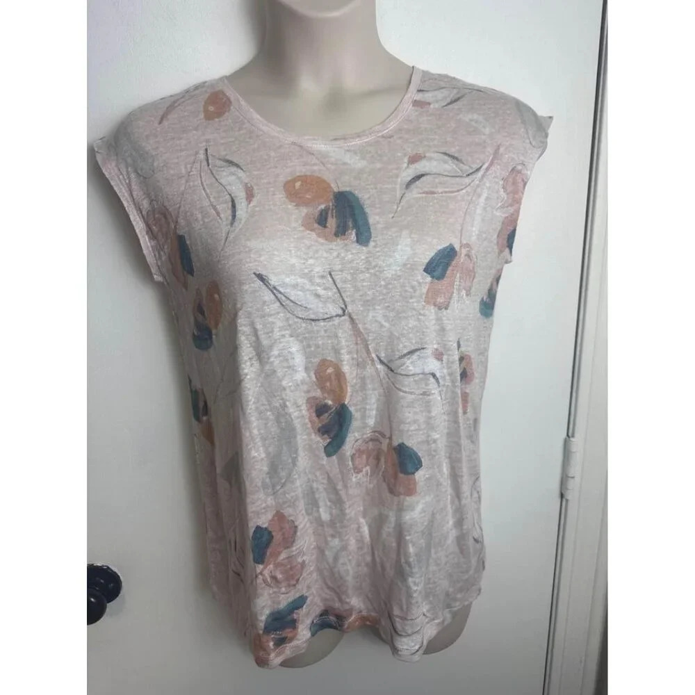 linen womens light weight blouse by rachel zoe size medium 0959